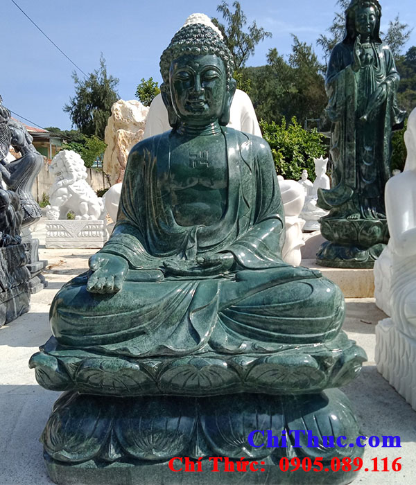 Tượng Phật Di Đà bằng cẩm thạch